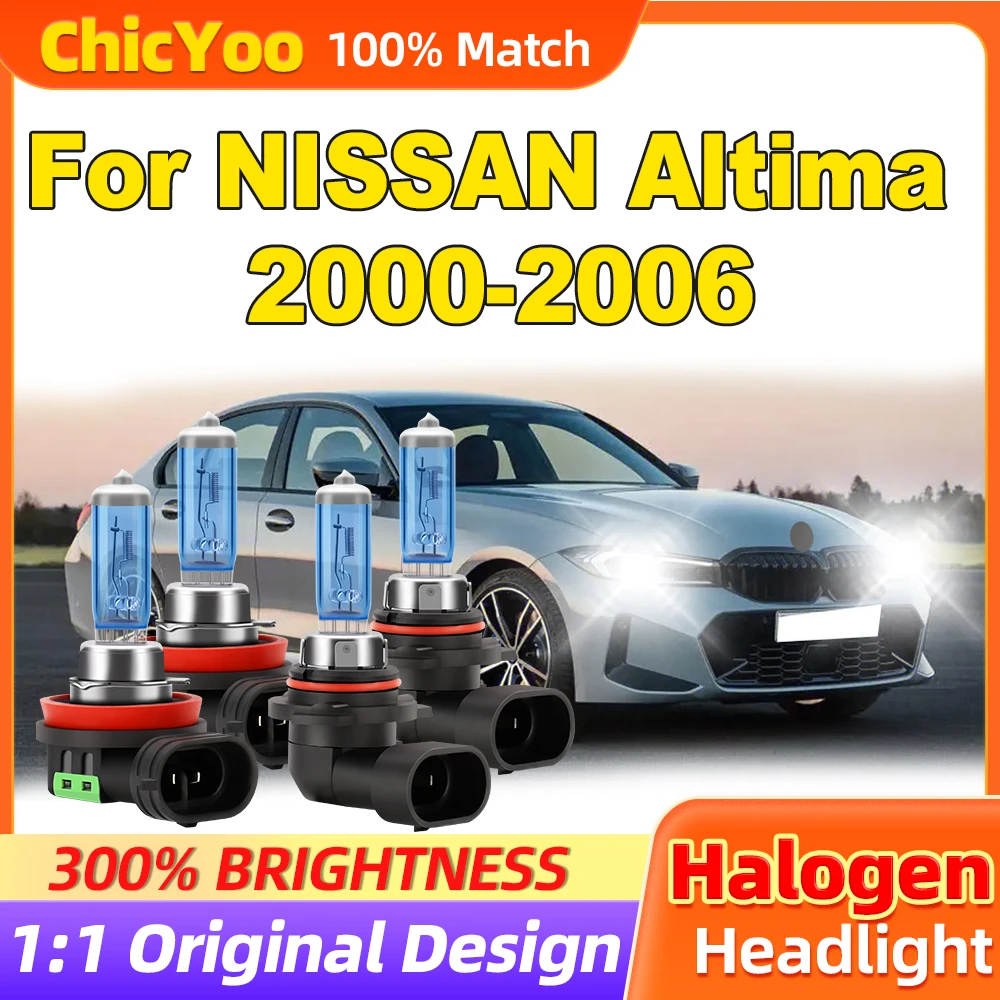 Подходит для NISSAN Altima 2000-2003 2004 2005 2006 24000LM галогенные фары 200 Вт автомобильные 12 В 6500