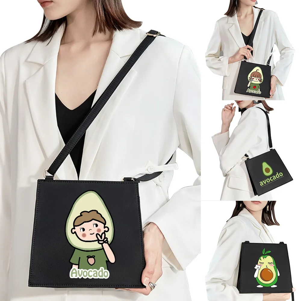 

Trendy Fashion Light Luxury Women's Shoulder Bag Diagonal Bag Cartoon Avocado Pattern Series High-quality Handbag Evening Bag