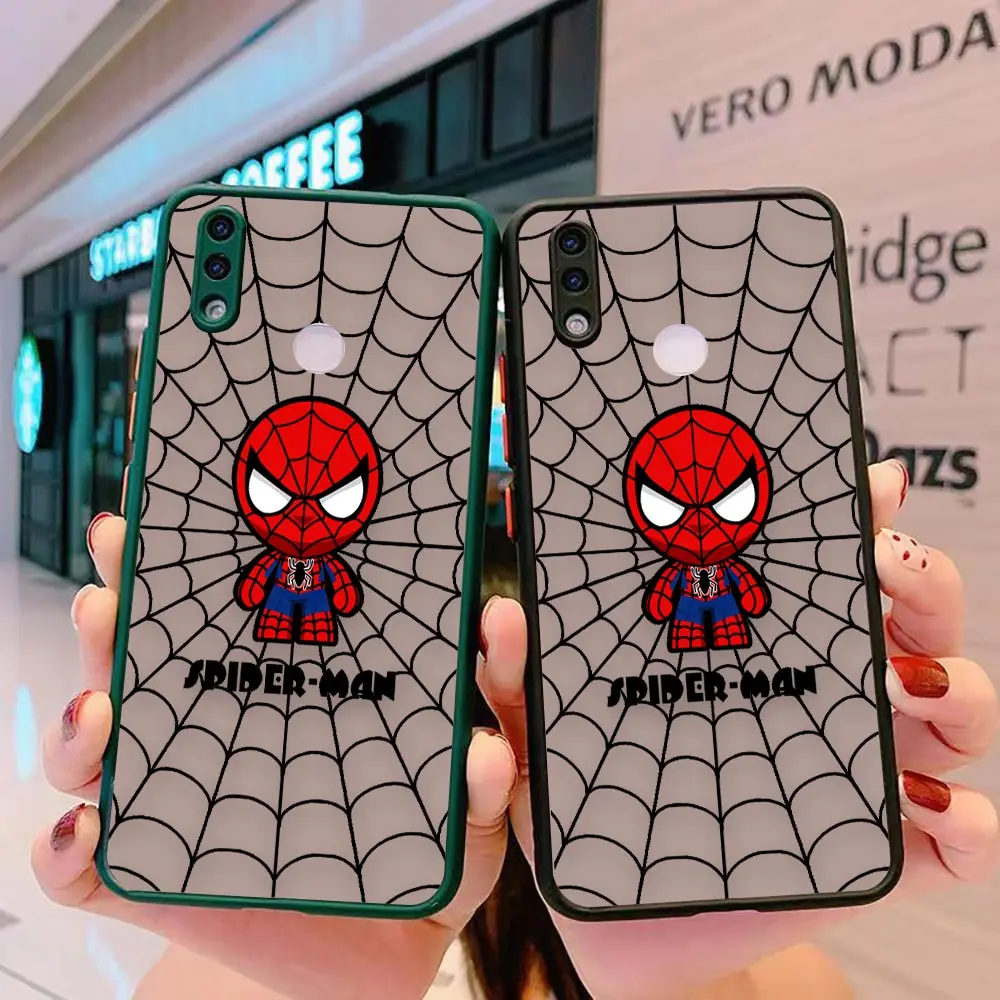 

Cartoon Avengers Spider Web Heroes Shockproof Case Funda For OPPO RENO 7 7Z 8 2 2F 3 4 5 6 6Z PRO PLUS 5G 4G Clear Hard TPU Case