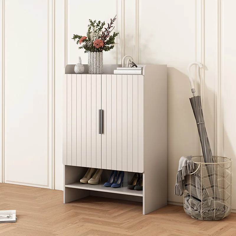 

Bedroom Balcony Shoe Cabinets Simple Wooden Hallway Multifunctional Shoe Cabinets Minimalist Shelf Szafki Na Buty Decorations