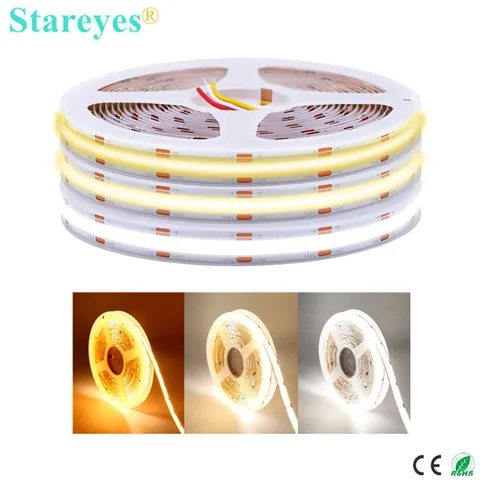 Стаreyes Светодиодная лента COB CCT 12В 5м/10м