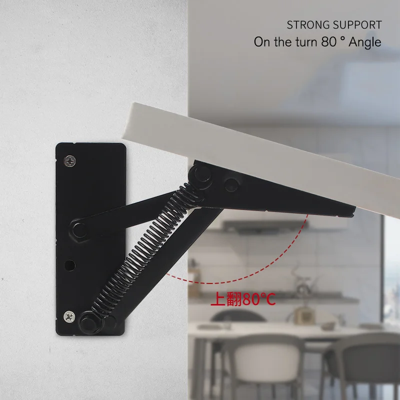 

2 Pcs Furniture Spring Hinges Adjustable Angle Hinges Black Steel Metal Hinges Bed Sofa Bedding Dual-purpose Small Hinges