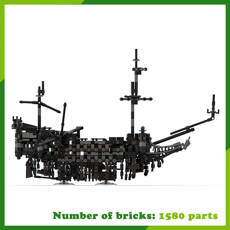 Строительные блоки MOC модель корабля линкор военный корабль фригат крейсер лодка