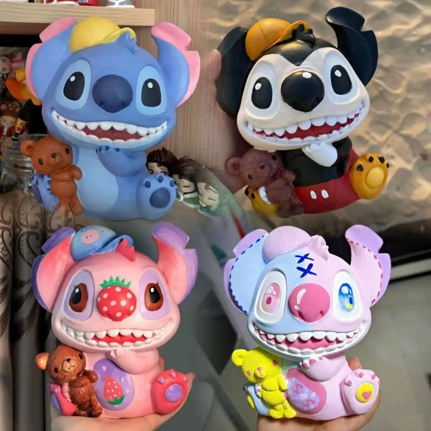 Декоративные фигурки Лило и Ститч Disney Креативные украшения сделай сам ручной