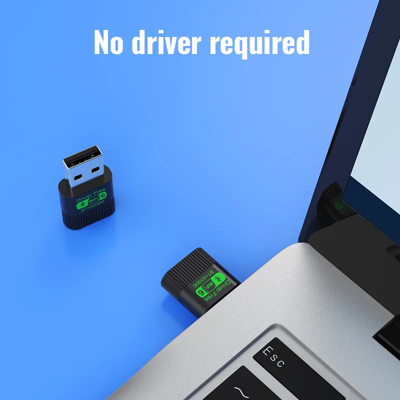KEBIDUMEI 2IN1 WIFI6 AX900 USB-карта Wi-Fi, беспроводной адаптер Bluetooth 5,4, двухдиапазонный приемник 2,45 ГГц, 900 Мбитс для Win1011 (art.: 3920da055d464) - 3920da055d464