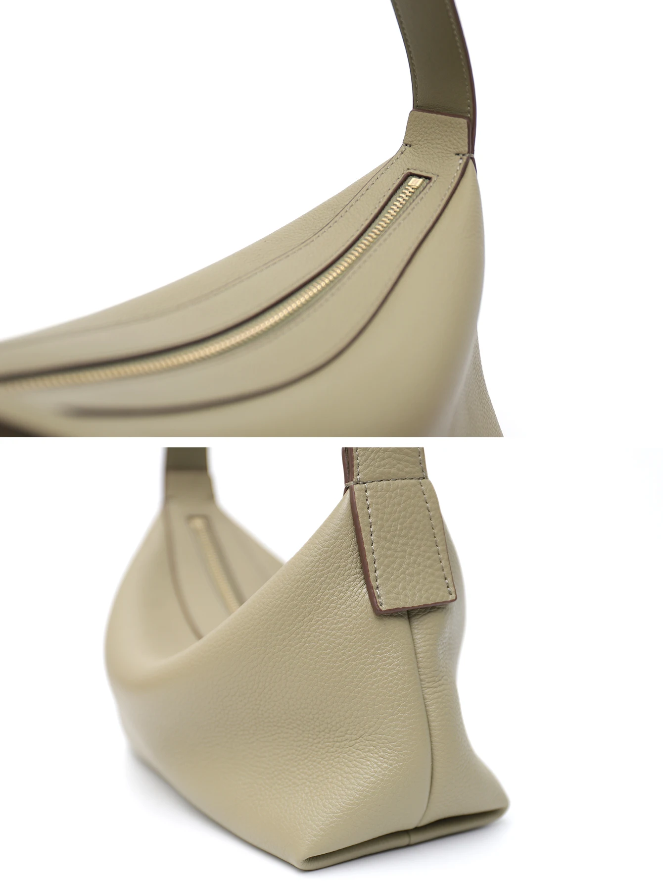 SC Brand New Genuine Leather Shoulder Bags Women Summer Design Soft Slouchy Hobo Purses Daily Minimalist Style Square Handbags