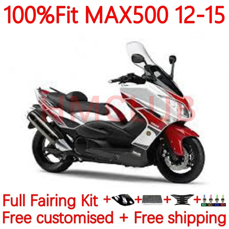 

Injection For YAMAHA MAX-500 TMAX500 TMAX MAX 500 MAX500 2012 2013 2014 2015 T-MAX500 12 13 14 15 Fairings 33No.42 white glossy