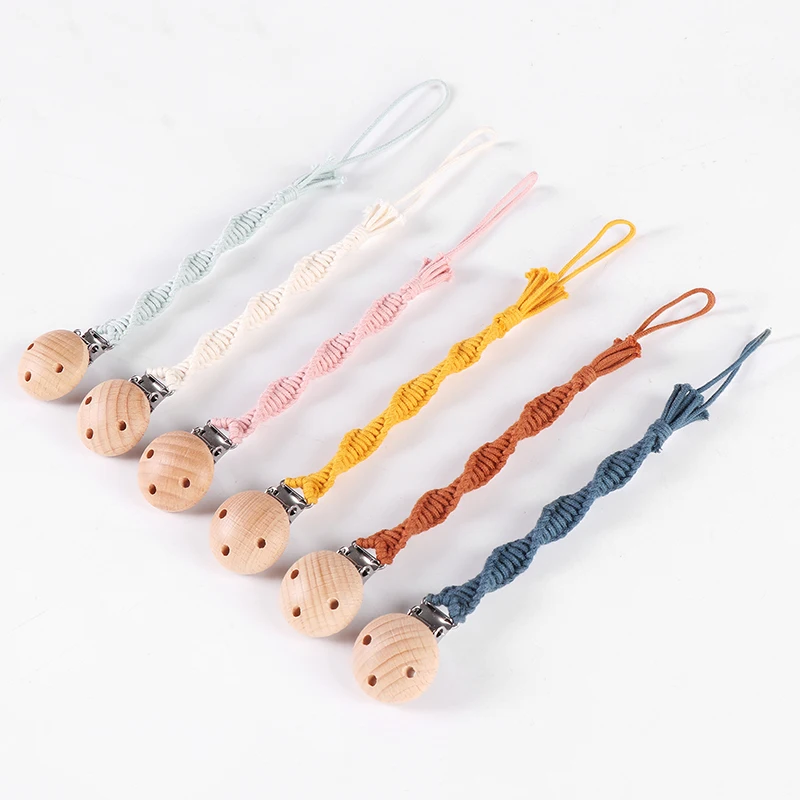 Зажим для соски-пустышки цепочка соски зажим из бука держатель пустышки ручной