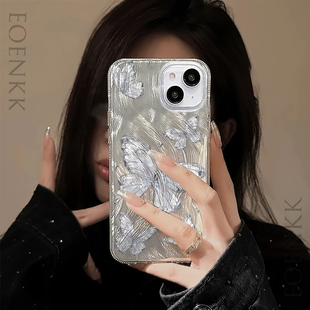 Чехол для Телефона iPhone 16 13 15 11 14 12 Pro Max XS X XR 7 8 Plus SE2022 простой мягкий чехол с принтом