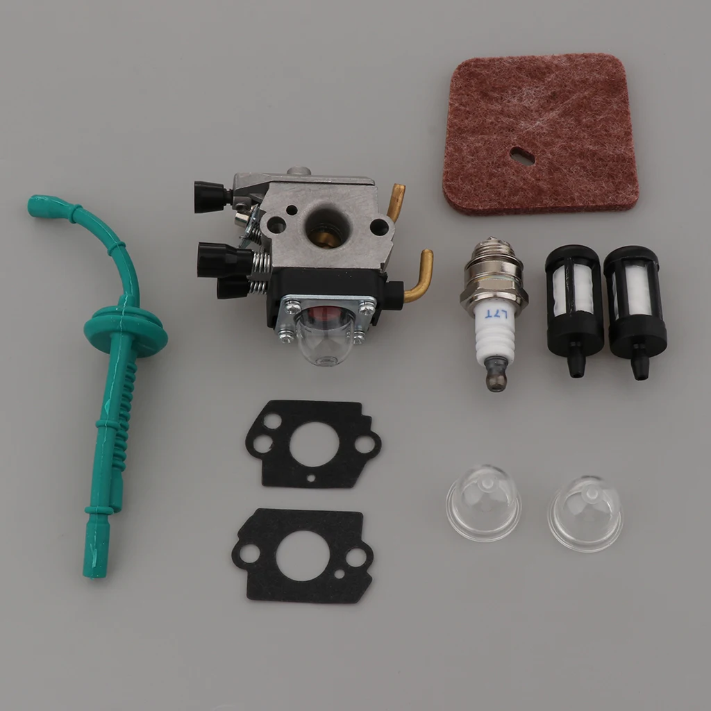 

Carburetor Fuel Line Filter Primer Bulb Spark Plug for FS38 FS45 FS46