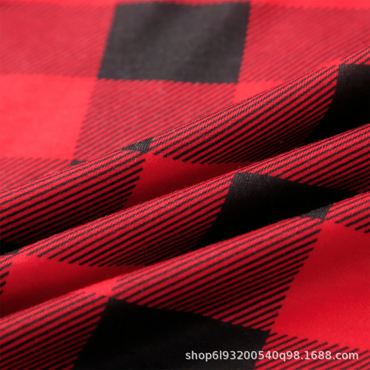 Amazon Ebay2022 European and American Christmas plaid new shirt parent-child home set pajamas