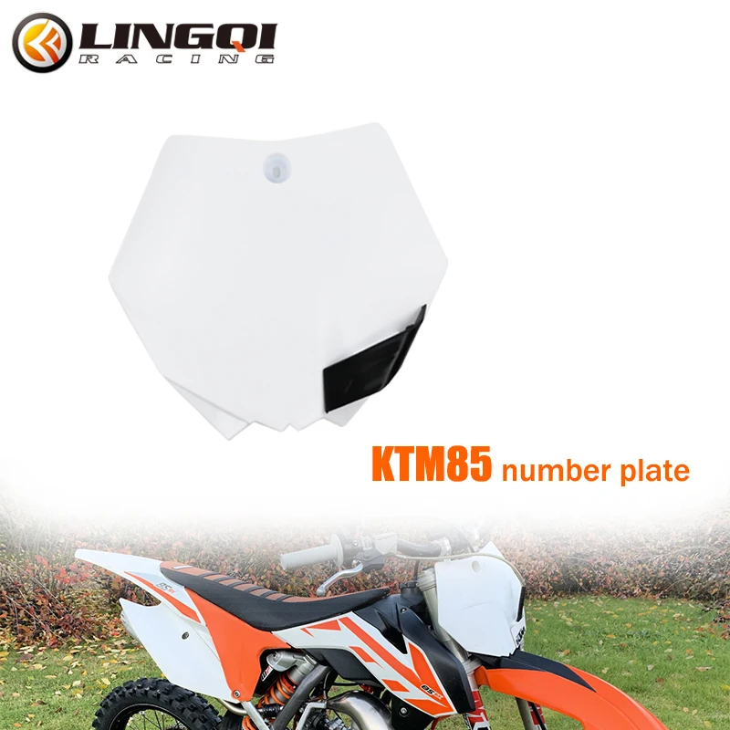 

LING QI KTM85 Motorcycle Front Number Plate Fender Cover Plastic Fairing Kit For KTM 85 Motocross Dirt Bike Pit Bike