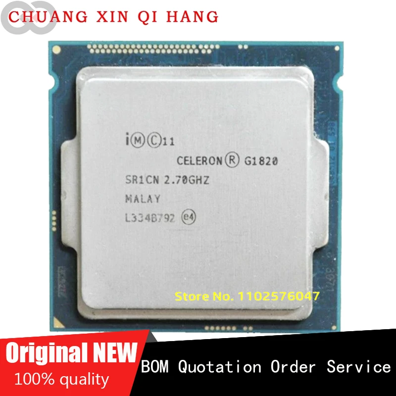 Для Intel G1820 2,7 ГГц 2 Мб кэш-памяти двухъядерный ЦПУ процессор SR1CN LGA 1150 Для Intel G1820 2,7 ГГц 2 Мб кэш-памяти двухъядерный ЦПУ процессор SR1CN LGA 1150