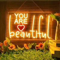 Led Neon Lights You Are Beautiful Neon Sign Will You Marry Me Lights For Wedding Party Visual Art Party Club Bar Room Wall Decor