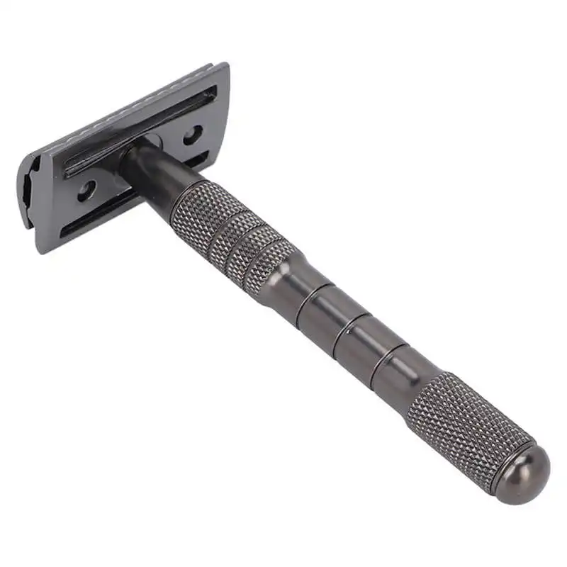 

Vintage Beard Razor Manual Shaving Razor Zinc Alloy for Daily Use