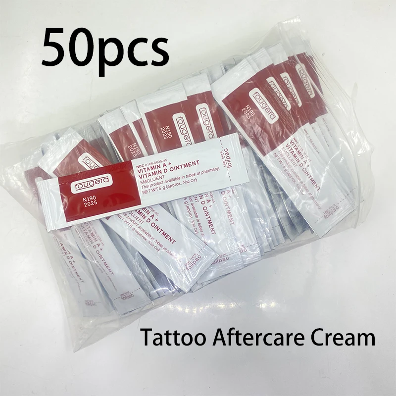 

50pcs Tattoo Repair Cream Independent Packet AD Vitamin Ointment For Repairing Eyebrows Body After Tattoo Sterile For Body Art