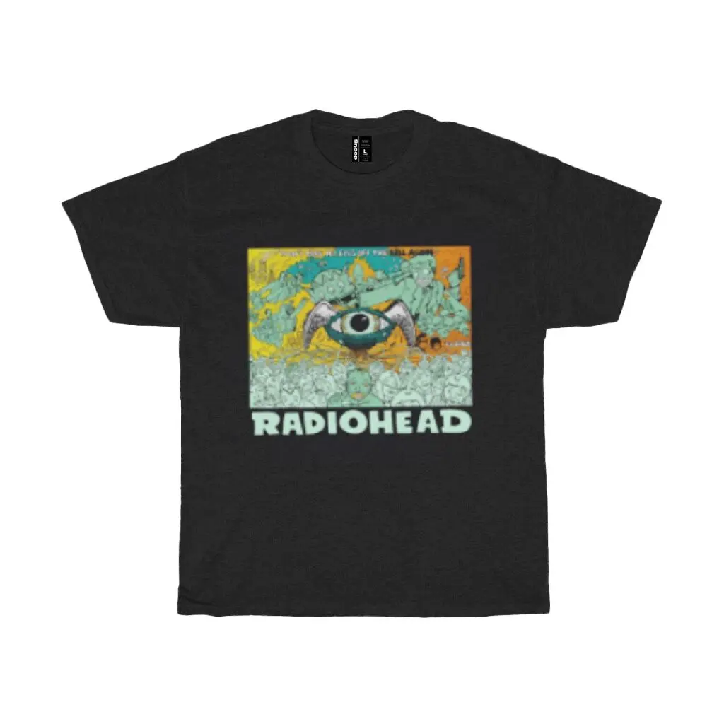 FREE ONGKIR — футболка Radiohead Won't Take My Eyes Off The Ball Again обычный крой с принтом на
