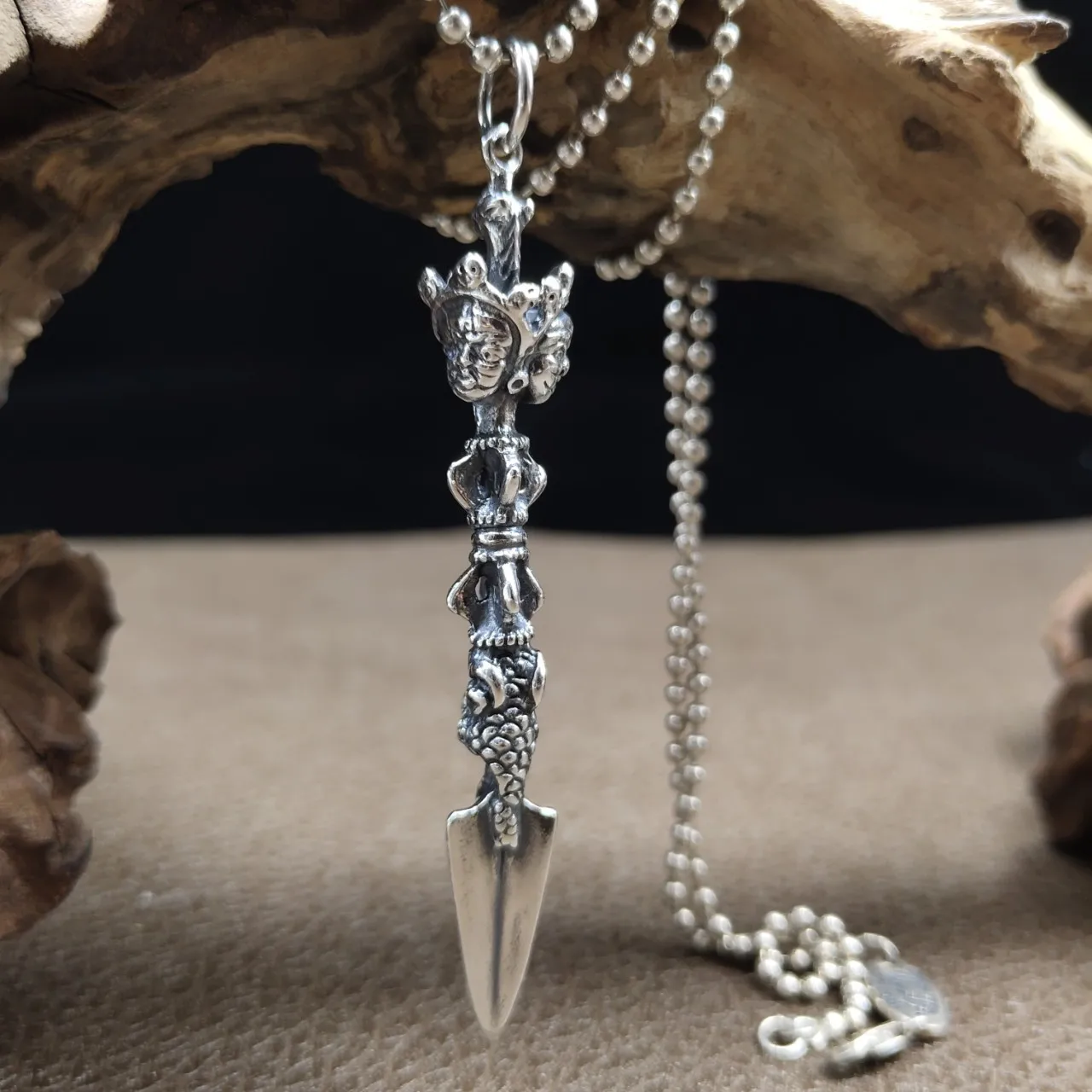 S925 тайское серебро ваджра метод ваджры кулон тибетский ностальный стильный