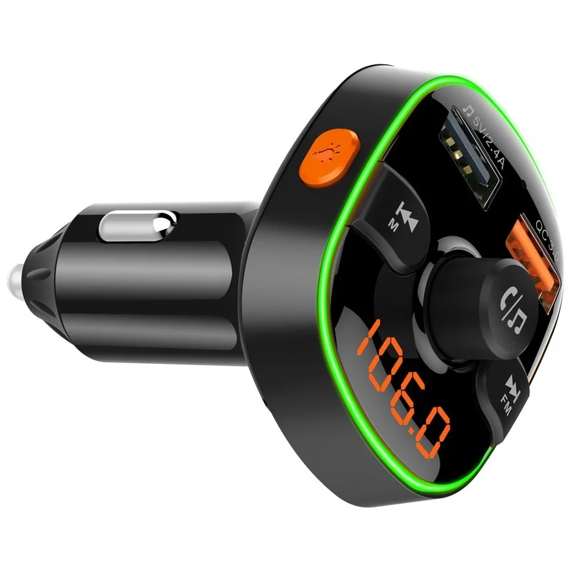 Фото Автомобильное зарядное устройство с двумя USB-портами и mp3-плеером №4