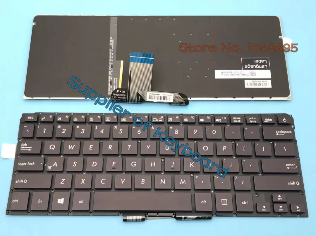 Новая английская клавиатура для ноутбука Asus Zenbook Ultrabook UX31 UX31E UX31A UX31LA коричневого