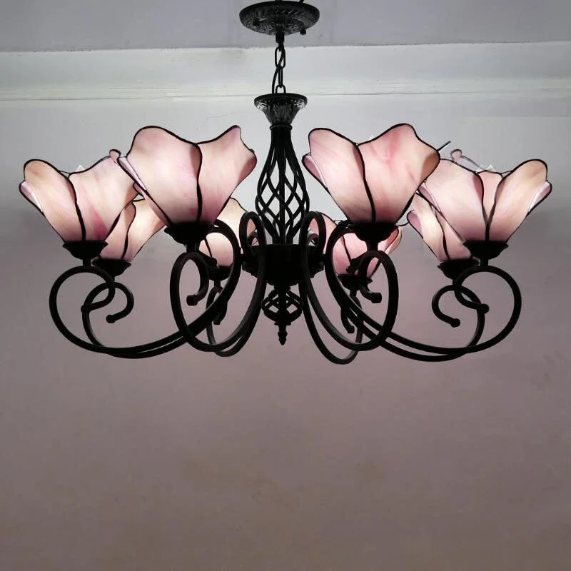 Тила Тиффани Европейская Подвесная лампа для гостиной Средиземное море