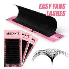 Abonnie Super Soft Blomming Lashes Easy Fan Eyelash Extensions Mega Volume Fans 8-25m All Size Eyelashes Supplies for Eye Beauty