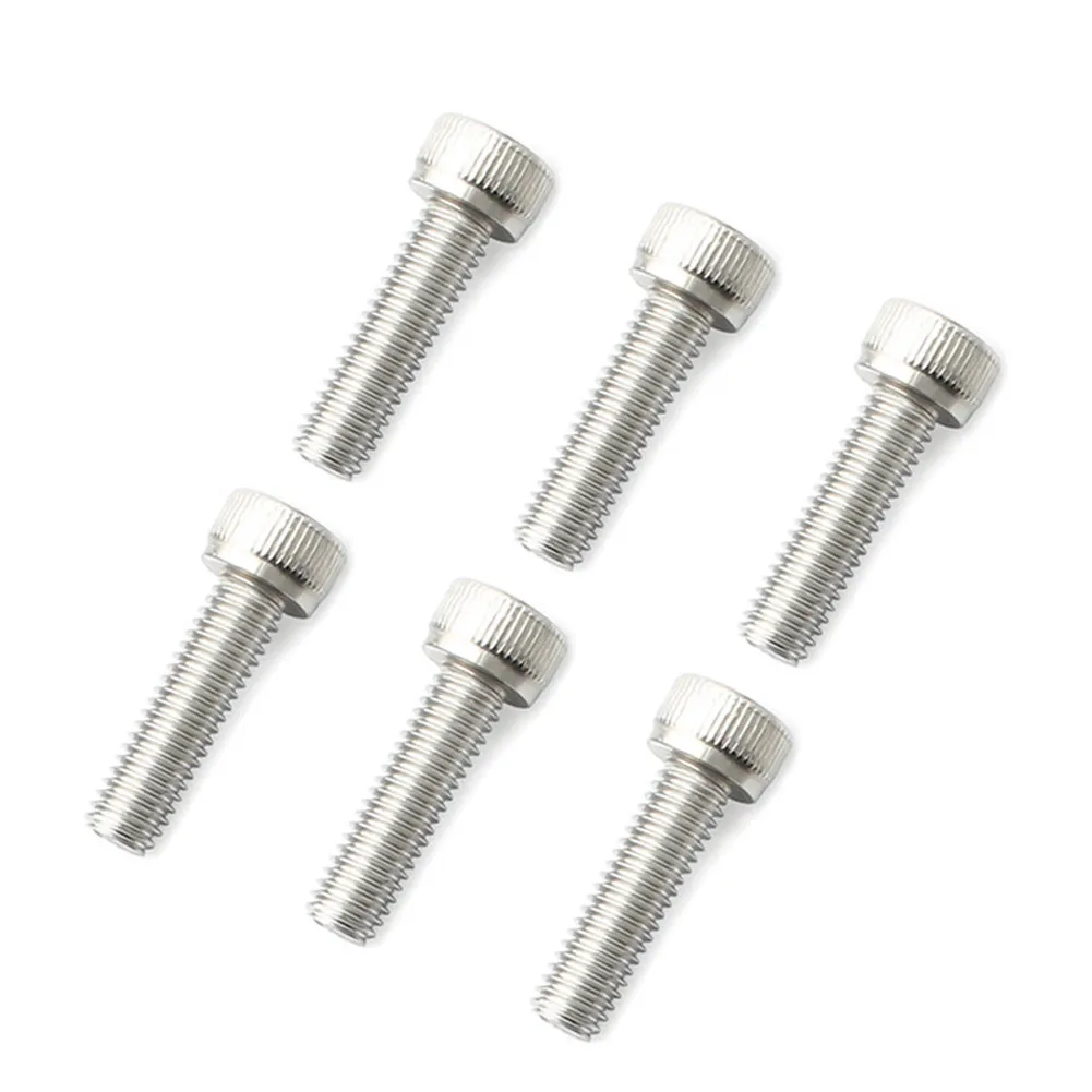 

6pack-MTB Road Bike Socket Head Cap Screws Carbon Steel Bolts For Handlebar Stem Handle Riser Screws Stainless Steel 50x70mm