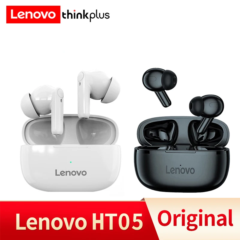 

Беспроводные Bluetooth наушники Lenovo HT05, шумоподавляющие наушники, спортивная водонепроницаемая гарнитура, HIFI стерео музыкальные наушники с мик...