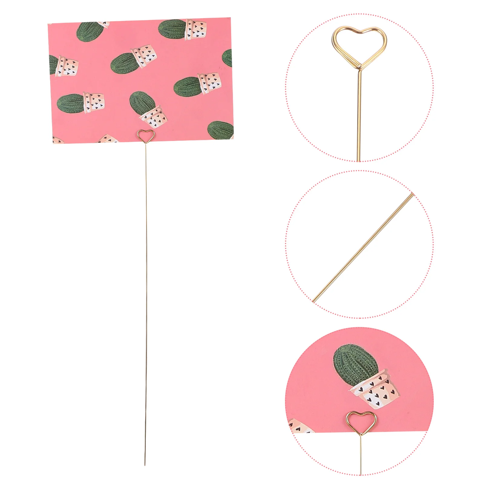 

Clip Holder Floralclips Place Photo Stand Memo Menu Table Wire Picks Picture Flower Gold Pick Metalnote Tabletop Number Bouquet