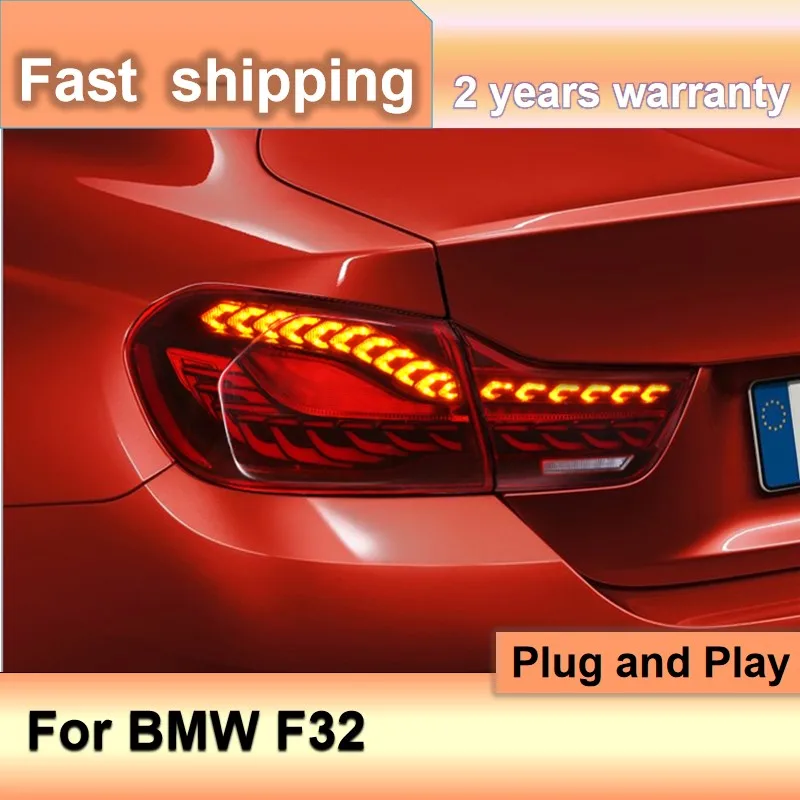 Luz trasera LED para coche, intermitente dinámico DRL, antiniebla de freno, para BMW F32, F36, F82, M4