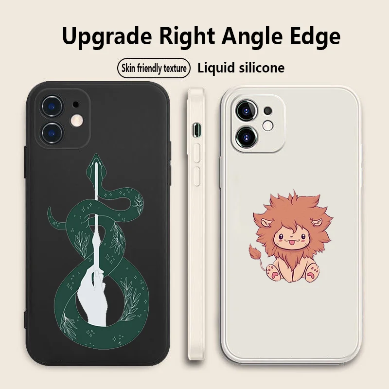 Мягкий чехол из ТПУ с цветами и синими мечами для iPhone 15 11 12 13 Mini 14 Pro XR X Xs Max 6 7 8 Plus SE