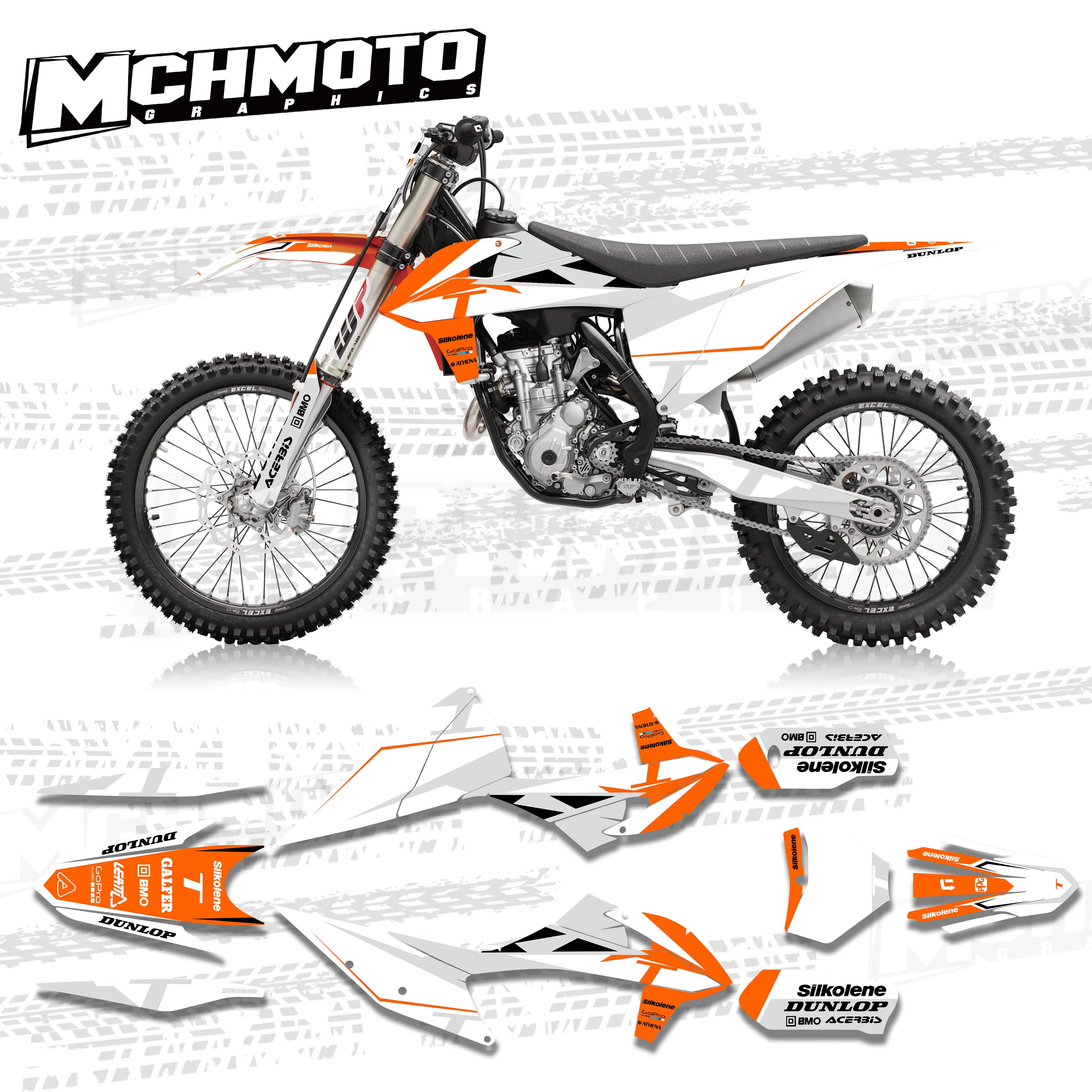 

MCHMFG Motorcycle Team Graphic Decals Stickers DECO Dekor For KTM EXC EXCF XC XCF 2020 2021 SX SXF 2019-2021 125 200 250 300 350