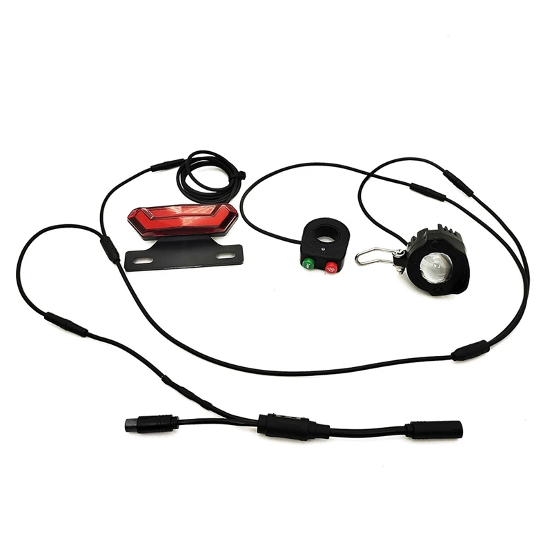 

Ebike Light Led for Full Range Bafang BBS01 BBS02 BBSHD Mid Motor Electric Bike Waterproof Line Integrated Light Group