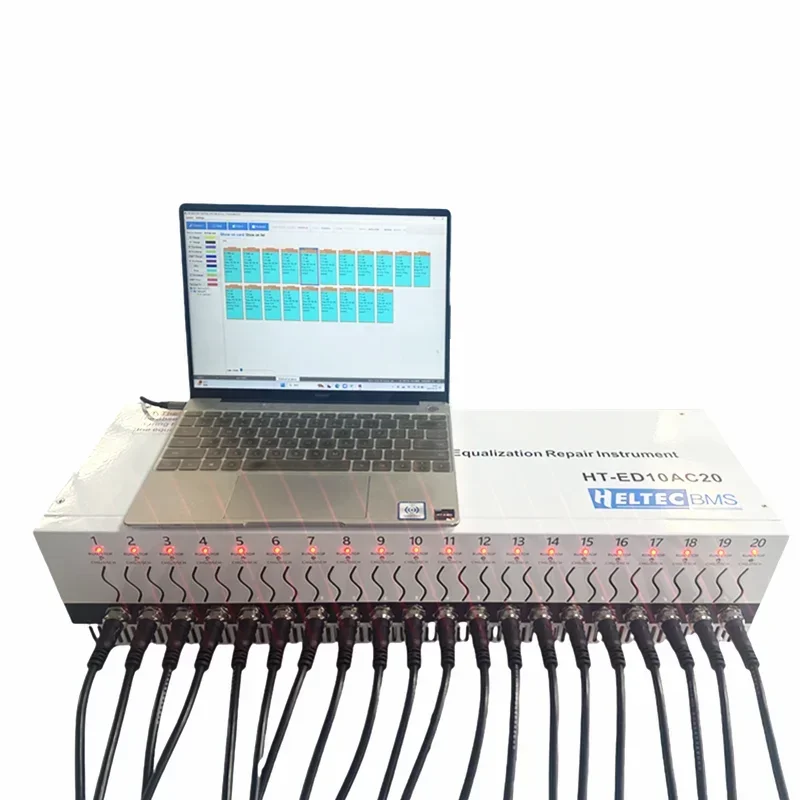 Heltecbms 20-канальный тестер емкости аккумулятора 10A Эквалайзер заряда/разряда