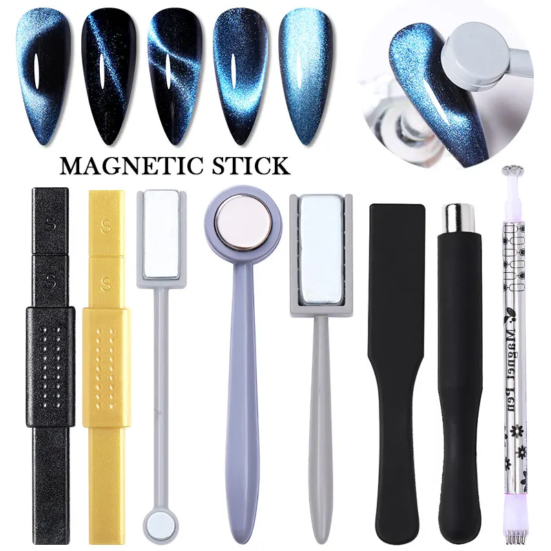 

12-in-1 Cat Eyes Magnet Strong Effect Magetic Stick Board for 3D Line Strip Effect Multi-function Magnetic Pen 9D cat eyes