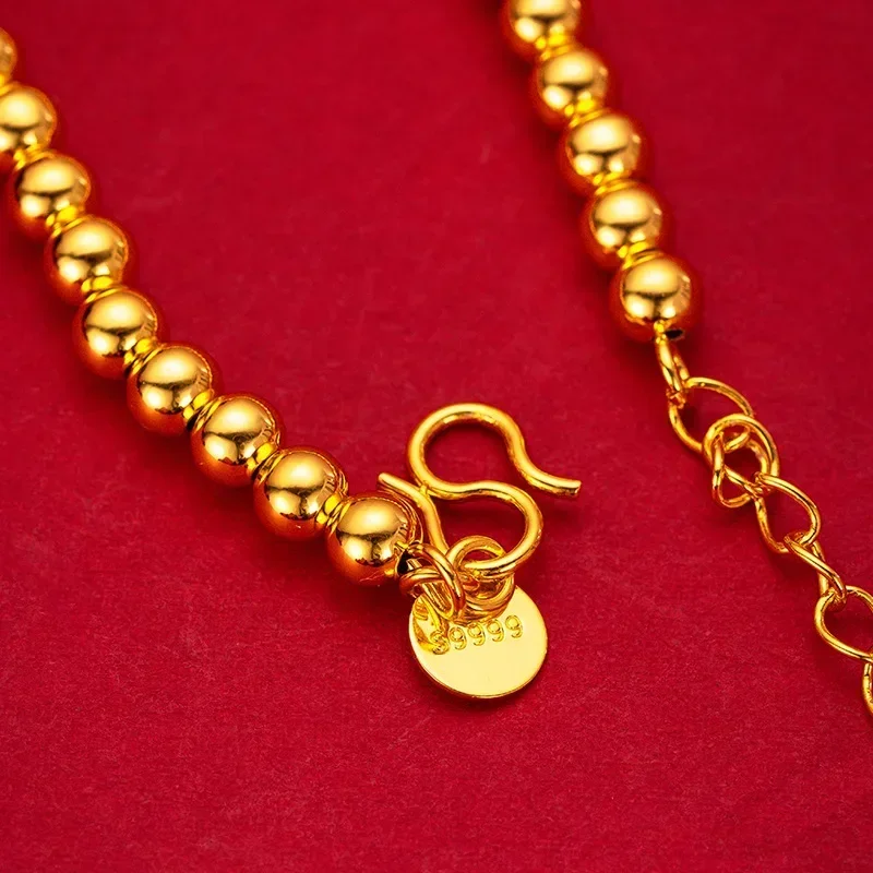 Браслет Guofeng из желтого золота 24 карата с двумя шихуанами браслет настоящего