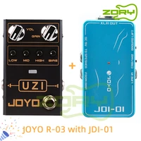 joyo jdi di r 03 uzi distortion guitar effects pedal for heavy metal music with bias knob true bypass guitar bass accessories