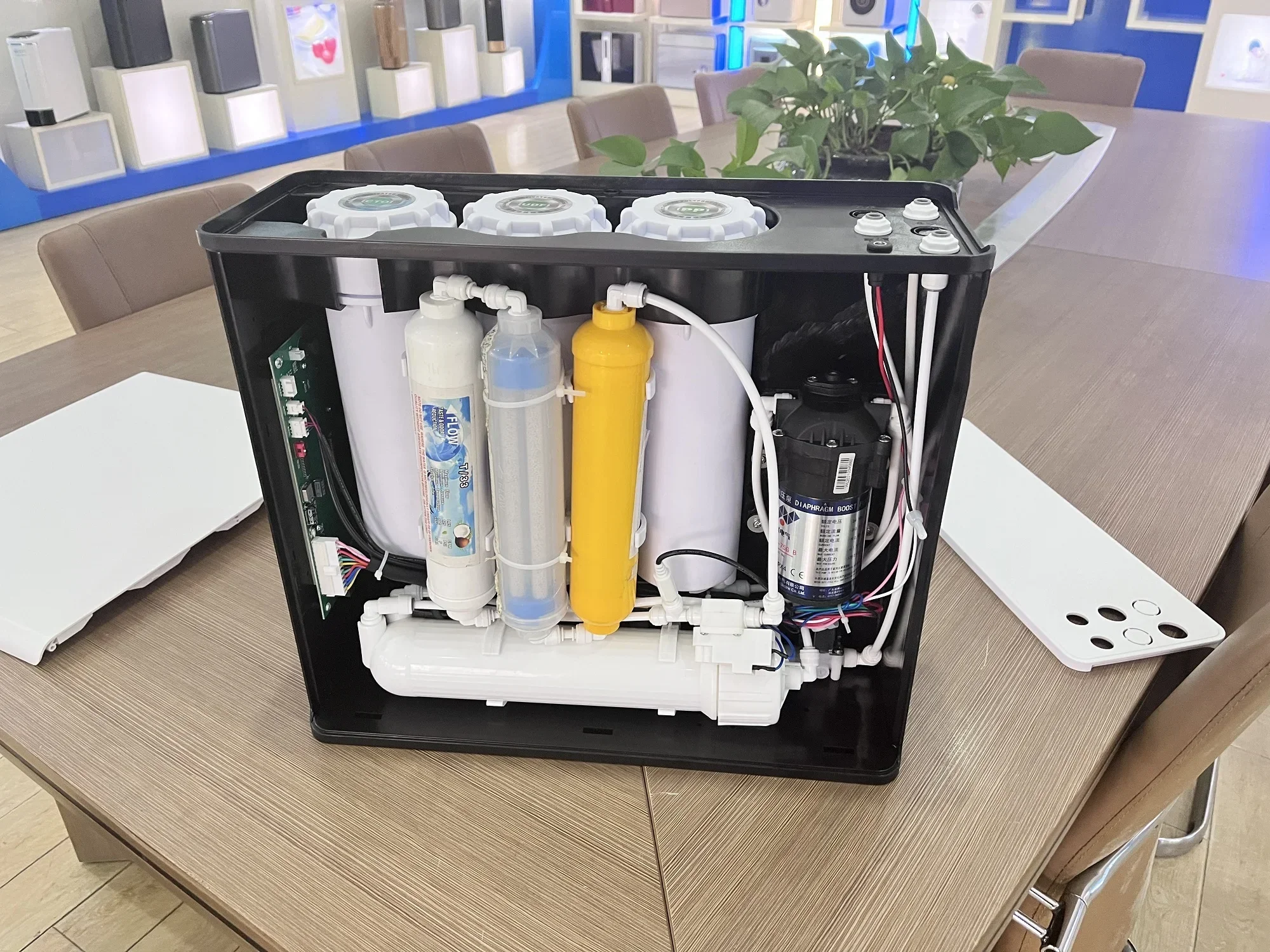 Компактный тип 800GPD 600GPD 400GPD 7-ступенчатый фильтр для воды с системой очистки