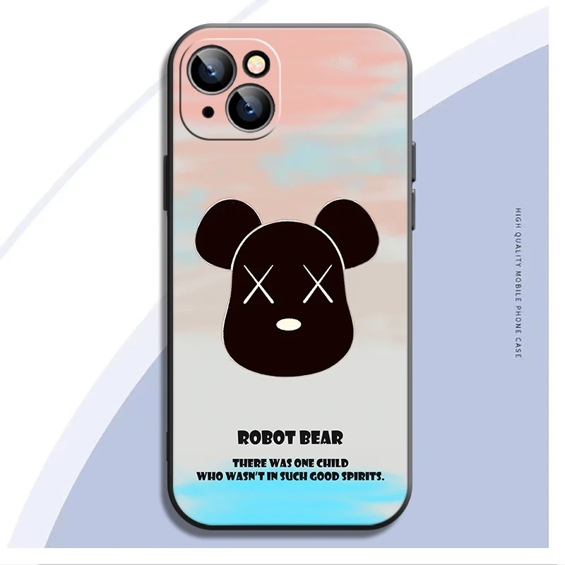 bear mechanical protect hot case for iphone 12 13 pro max mini 11 pro max x xr xs max se2020 8 7 6 6s plus silicone phone cover free global shipping