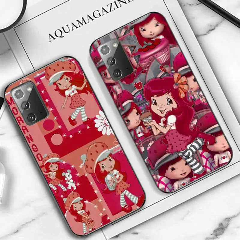 

Strawberry Shortcake Girl Phone Case for Samsung Note 5 7 8 9 10 20 pro plus lite ultra A21 12 72