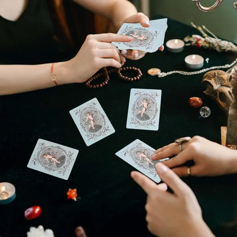 Карты Tarot Golden Lenormand портативная карта для загадочных гадания на 36 карт