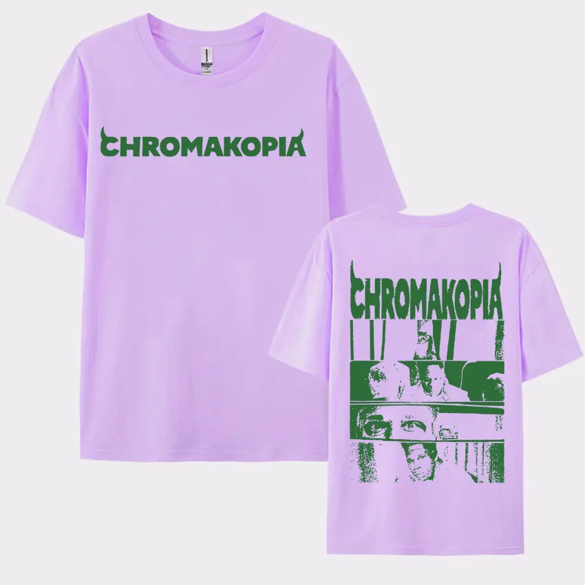 Tyler The Creator Chromakopia Album Tour Tshirts Men Women Casual O-Neck Short Sleeve T-shirt Oversized 100% Cotton T Shirt Tops