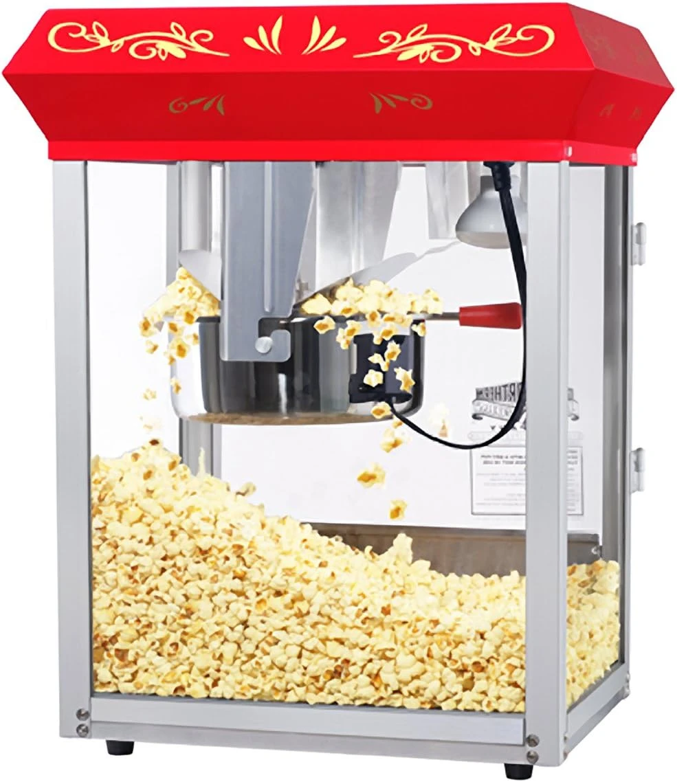 

Great Northern Popcorn Red Countertop Foundation Popcorn Popper Machine, 8 Ounce, 17 x 14 x 24 inches