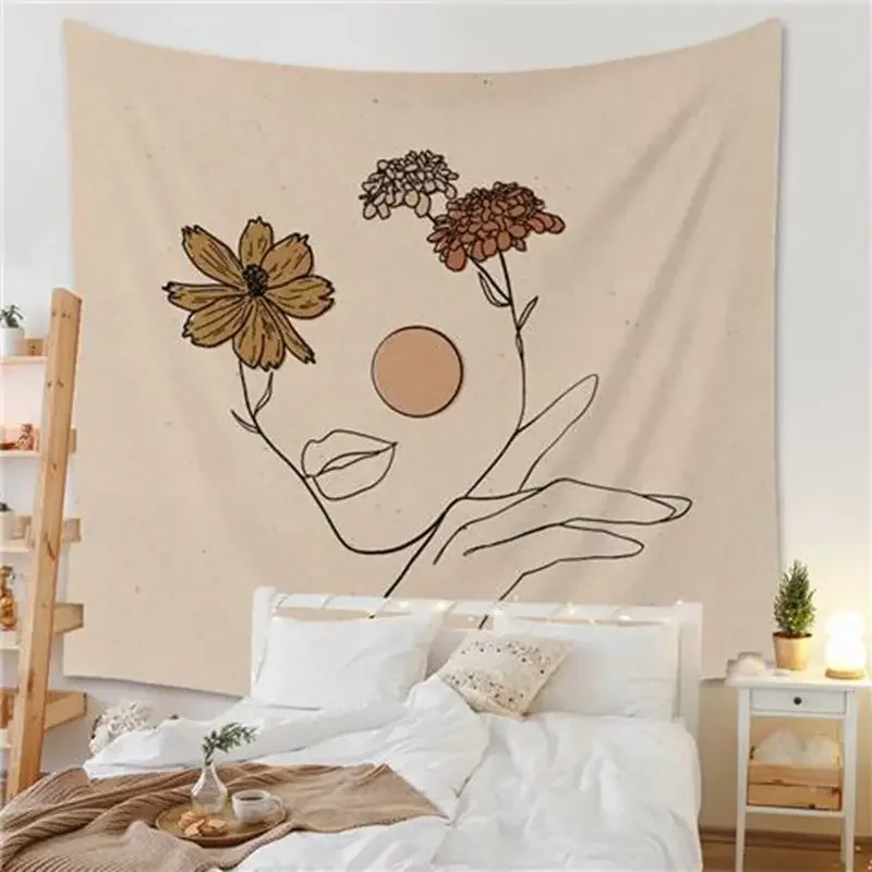 Ретро Morandi фоновая ткань большая подвесная украшение Тигр Кот настенная