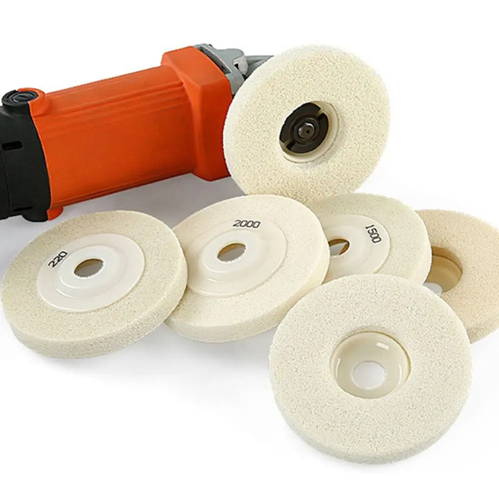 

4Inch 100mm Abrasive Marble Granite Quartz Sanding Disc Stone Buffing Sponge Polishing Wheel Nylon Fiber Grinding Pad