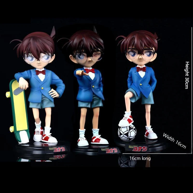 

30cm Anime Detective Conan Model Dolls Figurines Conan Edogawa /kudou Shinichi Pvc Action Figure Collectible Children's Toy Gift