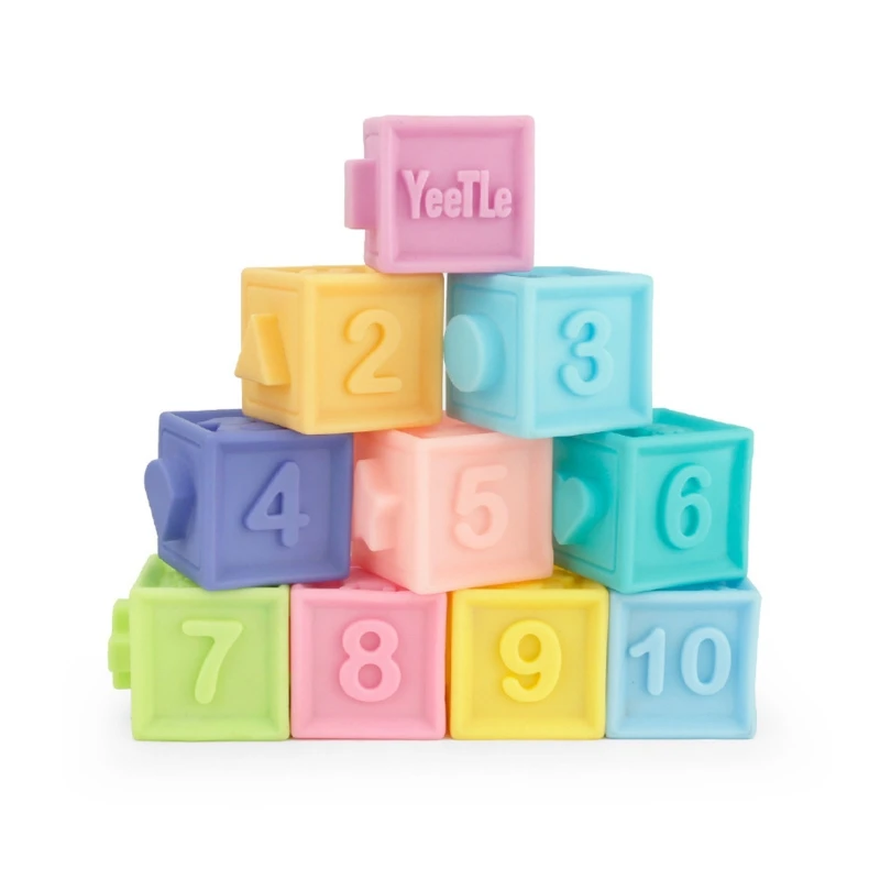 

Soft Building Blocks Stacking Toy Early Learning Toy Sensory Blocks Baby’s Gift