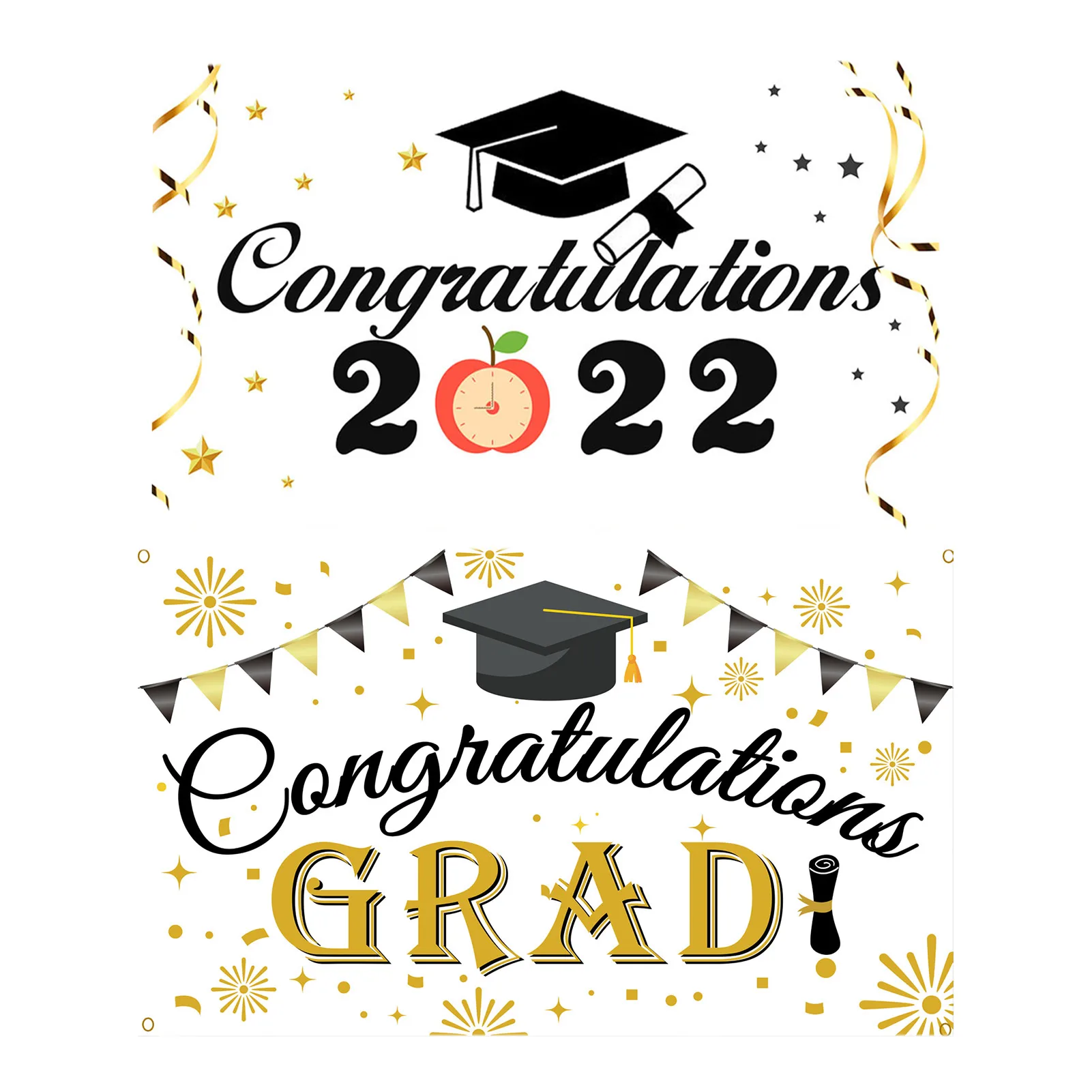 

2022 Выпускной баннер, большой баннер, градиентные принадлежности вечерние, фон для помещений, улицы, стены, домашний декор, товары Вечерние