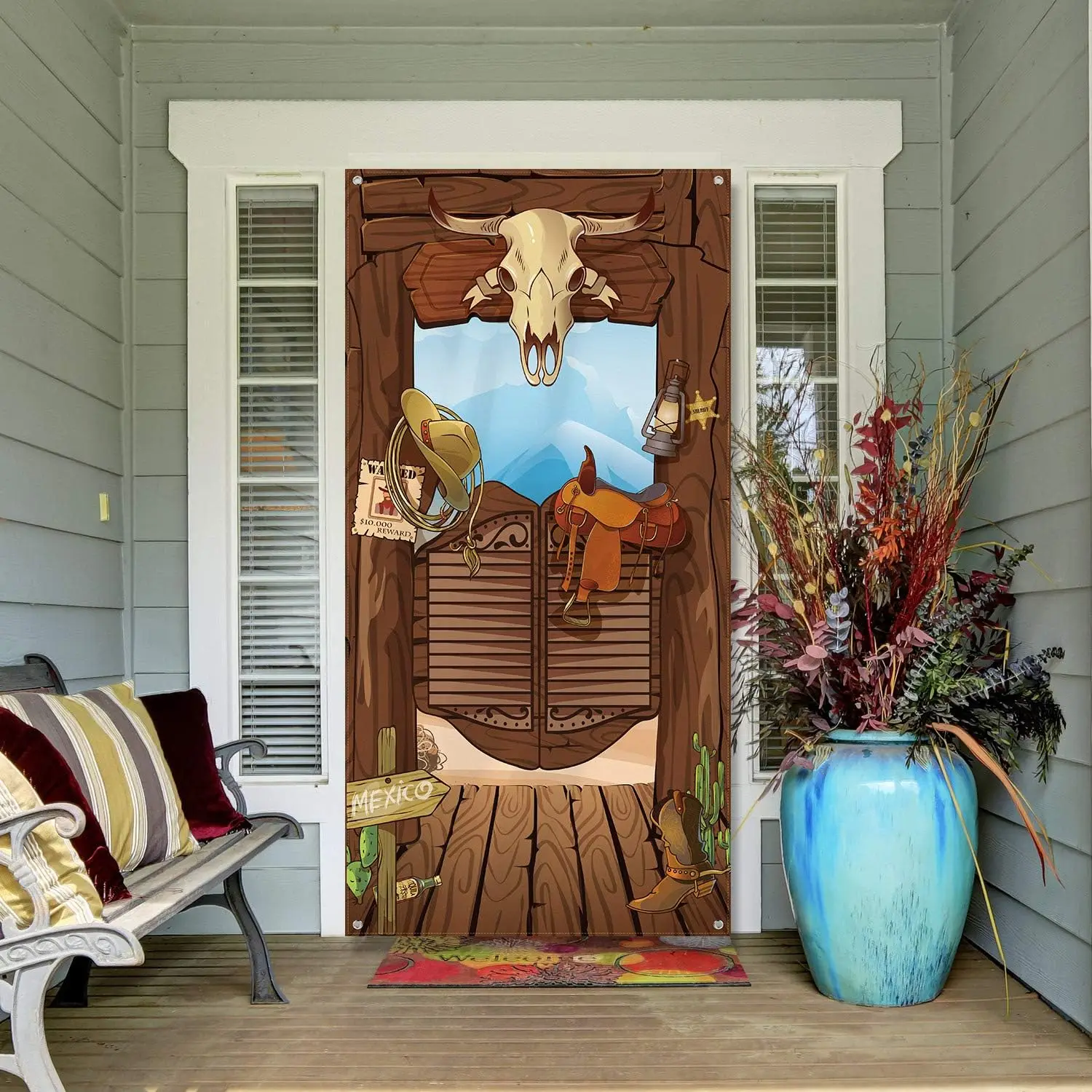 Декор Ковбойской Двери В Западном Стиле 90x180 См Искусственное Украшение
