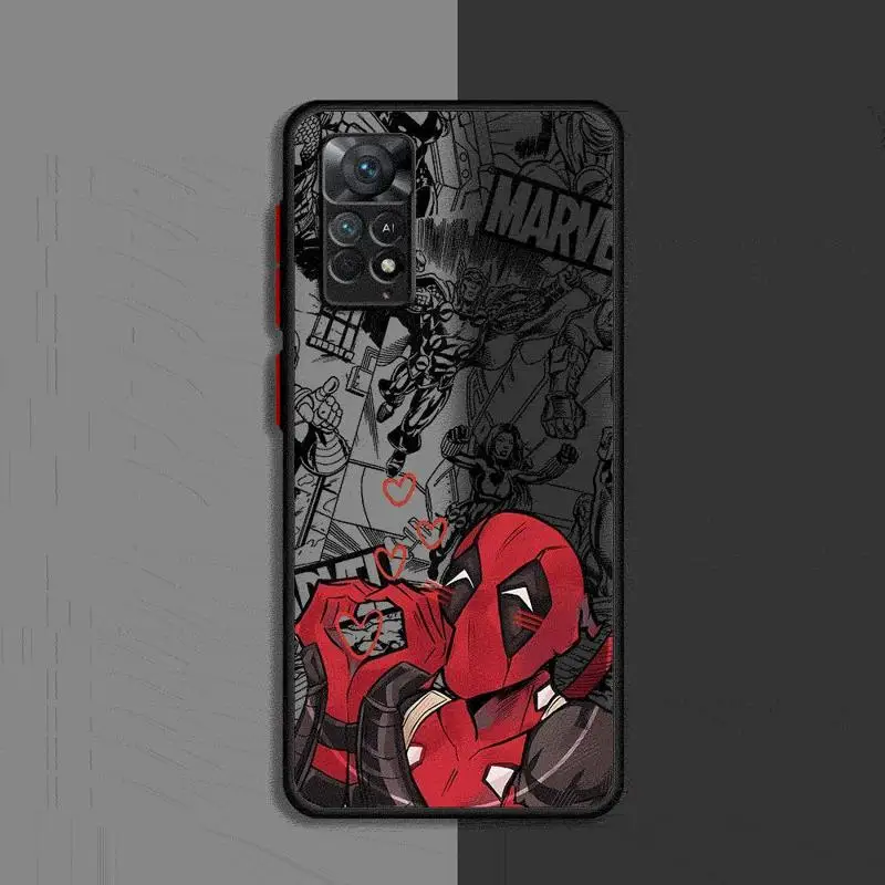 Милый чехол для телефона Marvel Дэдпул Xiaomi Redmi 13C1 2 5G 10C 12C 9 10 9A 9T 9C A1 A2 Plus K40 Pro